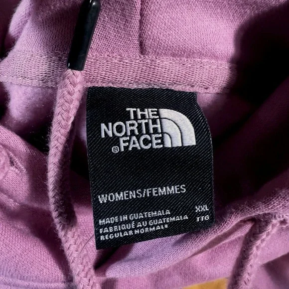 The North Face Womens Hoodie Sweatshirt XX Large Standard Fit Mauve - Picture 7 of 9